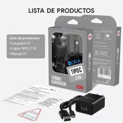 Cargador Tipo C Carga Rápida Usb Datos Celular 1hora