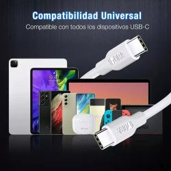 Cable Tipo C A Tipo C Usb Carga Rápida 1hora