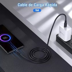 Cable Tipo C A Tipo C Usb Carga Rápida 1hora