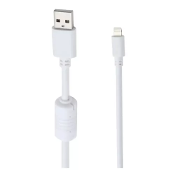 Cable blanco 1hora Micro Ip a Usb 2.0 Uso Rudo 1.5 mts Rapida Cab075-b 2.1 A